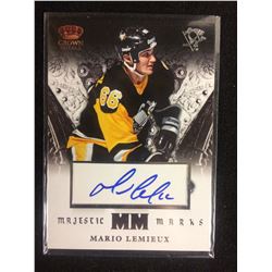 2013-14 Crown Royale Majestic Marks Auto Mario Lemieux Penguins