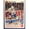 Image 1 : 1991-92 UPPER DECK WAYNE GRETZKY AUTO CANADA CUP HOCKEY CARD