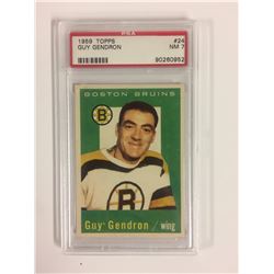 1959 TOPPS #24 GUY GENDRON (NM 7) PSA