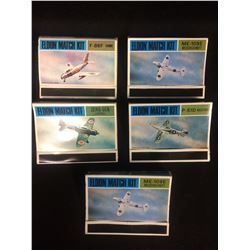 Eldon Match Kit unassembled aircraft kit LOT (1967) IN BOXES 1/100 SCALE