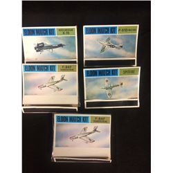 Eldon Match Kit unassembled aircraft kit LOT (1967) IN BOXES 1/100 SCALE