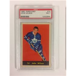 1960 PARKHURST #14 JOHN WILSON (NM 7) PSA