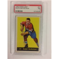 1960 PARKHURST #41 RALPH BACKSTROM (NM 7) PSA