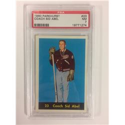 1960 PARKHURST #23 COACH SID ABEL (NM 7) PSA