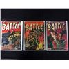 Image 1 : VINTAGE BATTLE COMIC BOOK LOT (#56, 17, 30) ATLAS COMICS