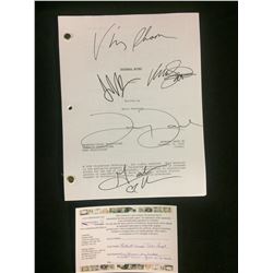 FOOTBALL WIVES  PILOT  AUTOGRAPHED NETWORK DRAFT (VING RHAMES, JAMES VAN DER BEEK, LUCY LAWLESS)