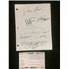 Image 1 : FOOTBALL WIVES "PILOT" AUTOGRAPHED NETWORK DRAFT (VING RHAMES, JAMES VAN DER BEEK, LUCY LAWLESS)