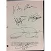 Image 2 : FOOTBALL WIVES "PILOT" AUTOGRAPHED NETWORK DRAFT (VING RHAMES, JAMES VAN DER BEEK, LUCY LAWLESS)