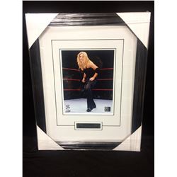TRISH STRATUS AUTOGRAPHED 16" X 20" FRAMED PHOTO W/ COA