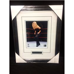 TRISH STRATUS AUTOGRAPHED 16  X 20  FRAMED PHOTO W/ COA