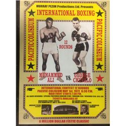 Chevalo vs Ali 16x20 Replica 1977 Fight Poster vs. Muhammad Ali