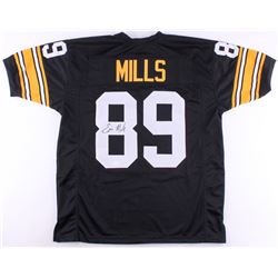 ERNIE MILLS AUTOGRAPHED STEELERS FOOTBALL JERSEY (JSA COA)