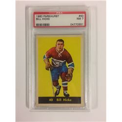 1960 PARKHURST #40 BILL HICKE (NM 7) PSA