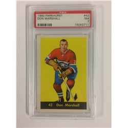 1960 PARKHURST #42 DON MARSHALL (NM 7) PSA