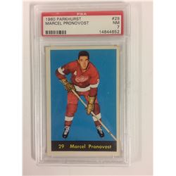 1960 PARKHURST #29 MARCEL PRONOVOST (NM 7) PSA