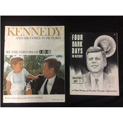 VINTAGE JOHN F KENNEDY SOUVENIR LOT (PHOTO BOOK, BOOK)