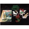 Image 1 : VINTAGE COWBOYS & INDIANS FIGURE LOT W/ WAY OUT WEST STORY BOOK