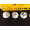 Image 3 : AUTOGRAPHED GOLF BALLS & OSCAR JR. GOLF CLUB/ GLOVE CLEANING SET (KOO, RILEY, VAN PELT, SENDEN)