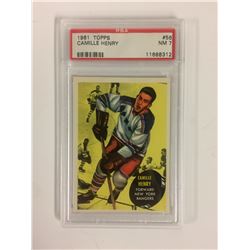 1961 TOPPS #56 CAMILLE HENRY (NM 7) PSA