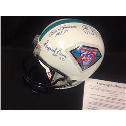 FULL-SIZE NFL HELMET SIGNED BY (5) HOF W/ JSA COA