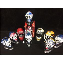 NHL MINI GOALIE MASK LOT