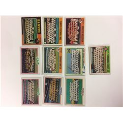 FOOTBALL TEAMS TRADING CARDS LOT