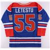 Image 1 : Mark Letestu Signed Oilers Jersey (Beckett COA)