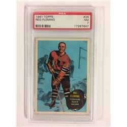 1961 TOPPS #26 REG FLEMING (NM 7) PSA