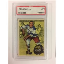 1961 TOPPS #46 JUNIOR LANGLOIS (NM 7) PSA