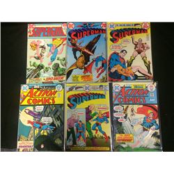 SUPERMAN, ACTION COMICS, SUPERGIRL COMIC BOOKS LOT