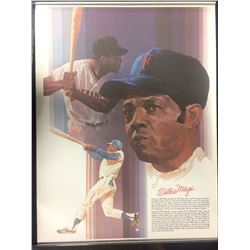 WILLIE MAYS COCA COLA ADVERTISING POSTER (18" X 30")