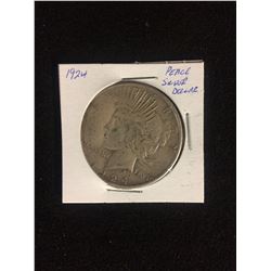 1924 PEACE SILVER DOLLAR