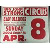 Image 1 : 1945 WISCONSIN CIRCUS MUSEUM CIRCUS POSTER (BIG JOHN CIRCUS)