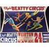 Image 1 : 1945 WISCONSIN CIRCUS MUSEUM CIRCUS POSTER (CLYDE BEATTY CIRCUS)