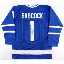 Mike Babcock Signed Maple Leafs Jersey (Beckett COA)