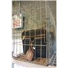 Image 1 : DOG CARRIER AND METAL KENNEL