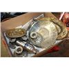 Image 1 : LOT OF SILVER PLATE AND METALWARE