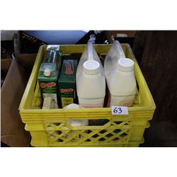 CRATE OF CLEANING SUPPLIES