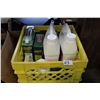 Image 1 : CRATE OF CLEANING SUPPLIES