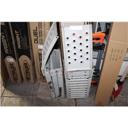 PAIR OF WHITE ALUMINUM RAMPS