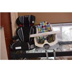 CAR SEAT AND HIGH CHAIR