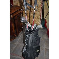 GOLF CLUBS AND BAG