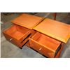 Image 3 : PAIR OF MAPLE 1 DRAWER NIGHTSTANDS