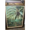 Image 1 : LARGE FRAMED TROPICAL PRINT