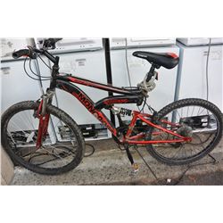BLACK RED MONGOOSE BIKE