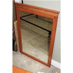 MODERN WOOD FRAMED WALL MIRROR