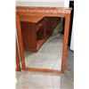 Image 2 : MODERN WOOD FRAMED WALL MIRROR