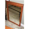 Image 1 : MODERN WOOD FRAMED WALL MIRROR