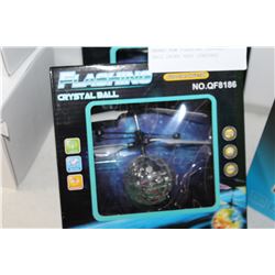 BRAND NEW FLASHING CRYSTAL BALL DRONE HEAT SENSORED