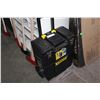 Image 1 : STANLEY ROLLING TOOLBOX AND WOODEN ORGANIZER